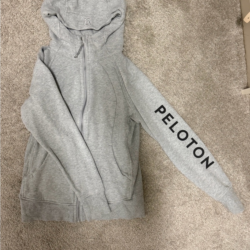 lululemon Peloton Full Zip Scuba with hood